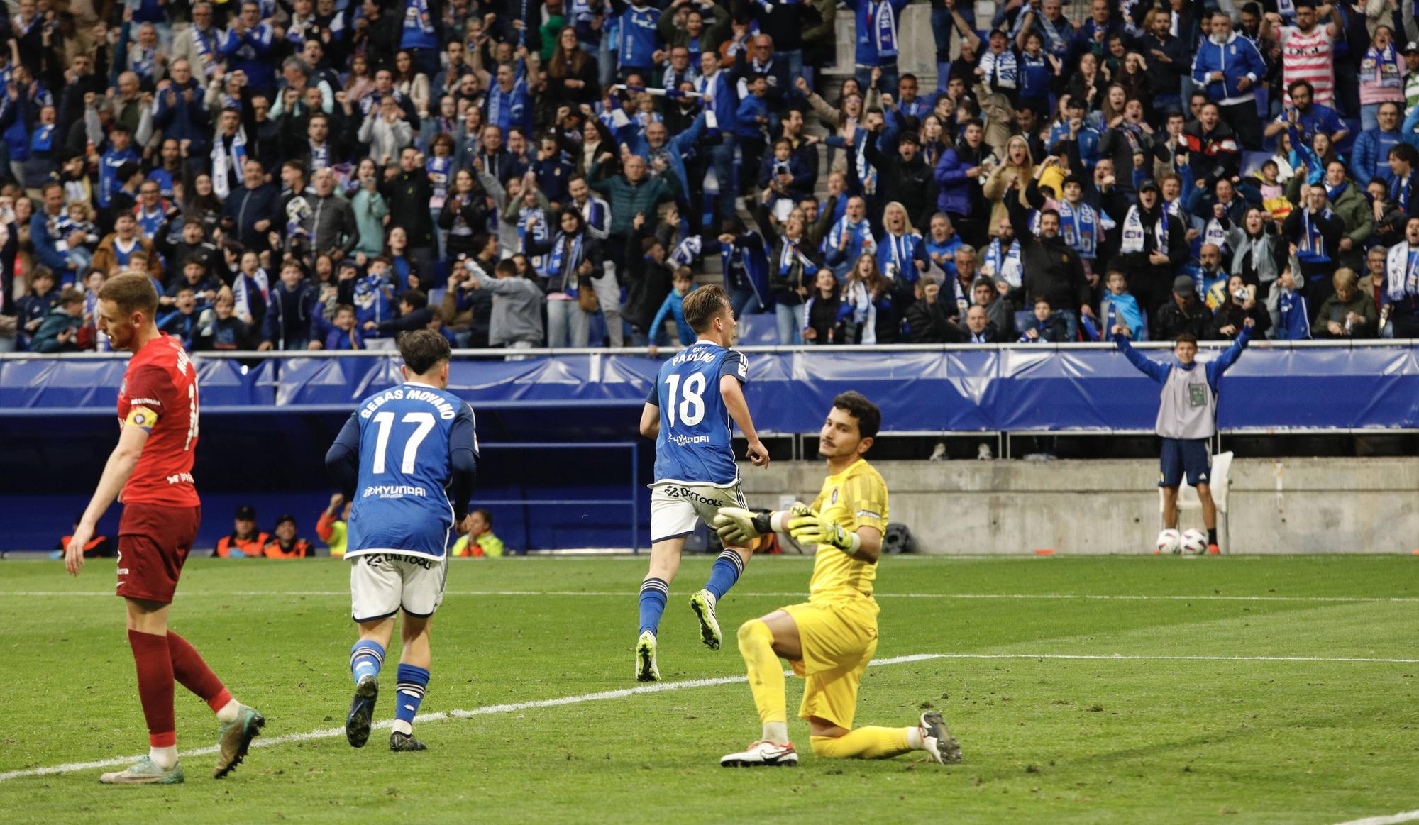 Así fue el partido entre el Oviedo y el Andorra