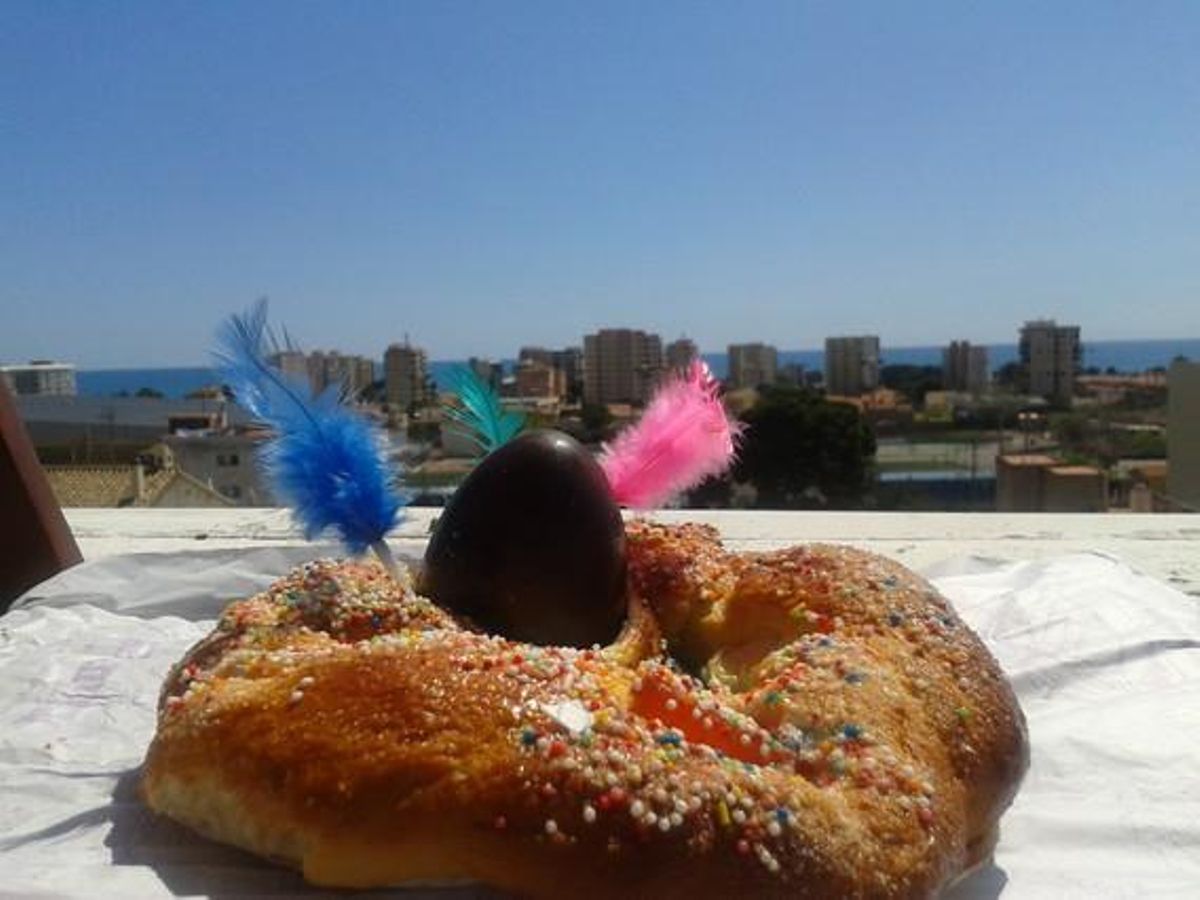 La mona que li han regalat a la Paula a Benicàssim.