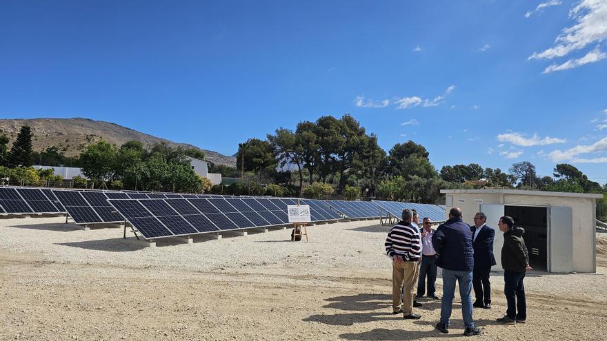Una planta fotovoltaica con 180 placas solares para el ahorro energético de los regantes de La Vila