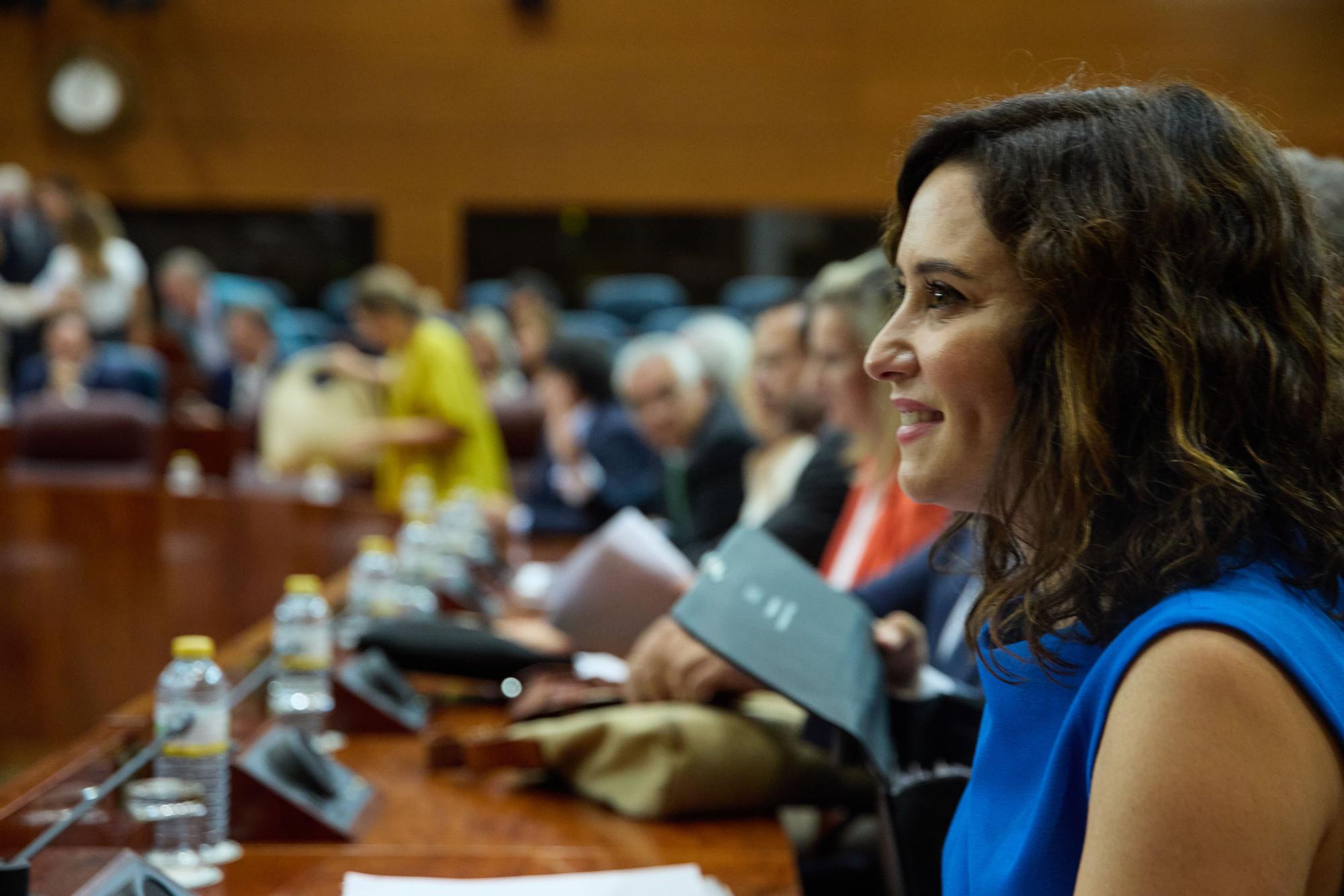 Isabel Díaz Ayuso, en la primera jornada del debate sobre el estado de la región en Madrid