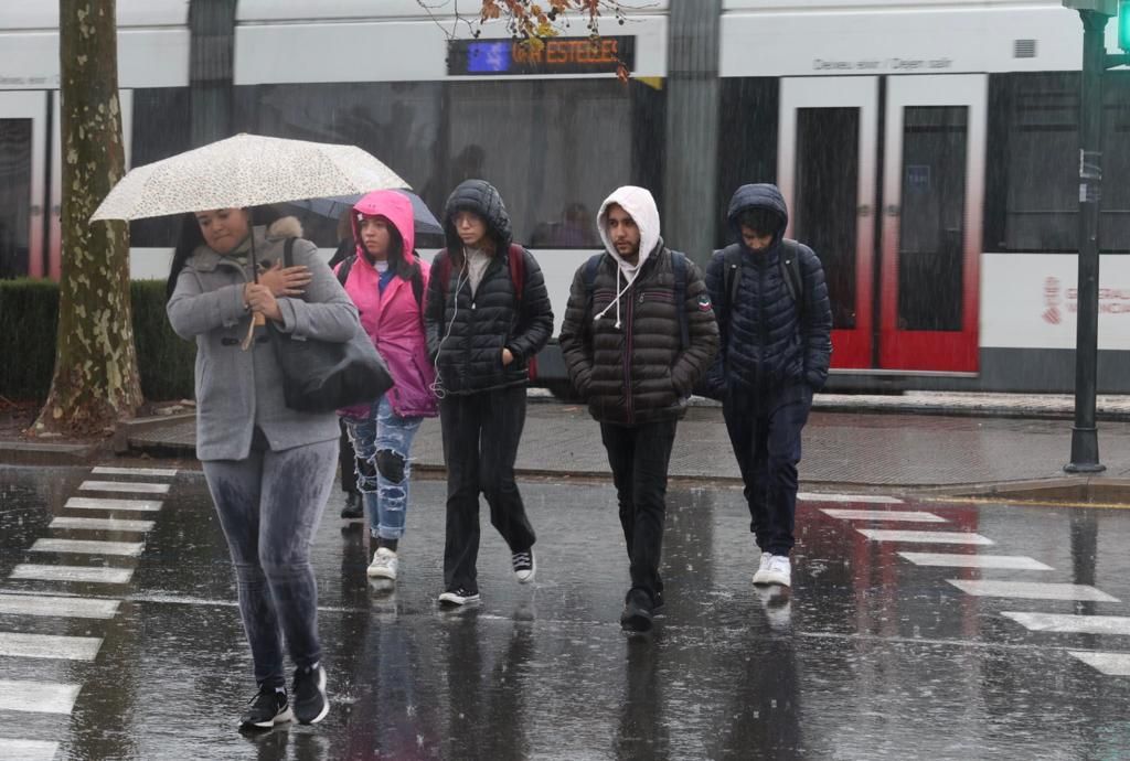 Temporal de lluvia en València