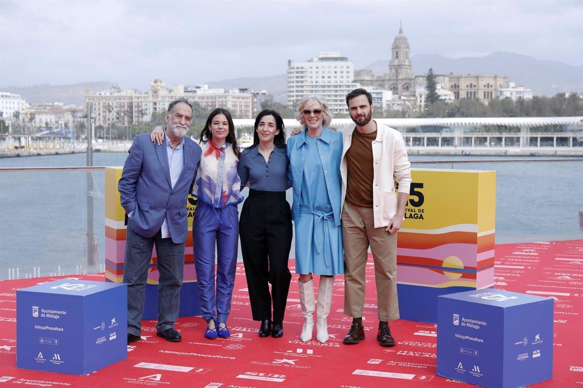 Ramón Barea, Laia Costa, Alauda Ruiz de Azúa, Susi Sánchez y Mikel Bustamante, en el Festival de Málaga.