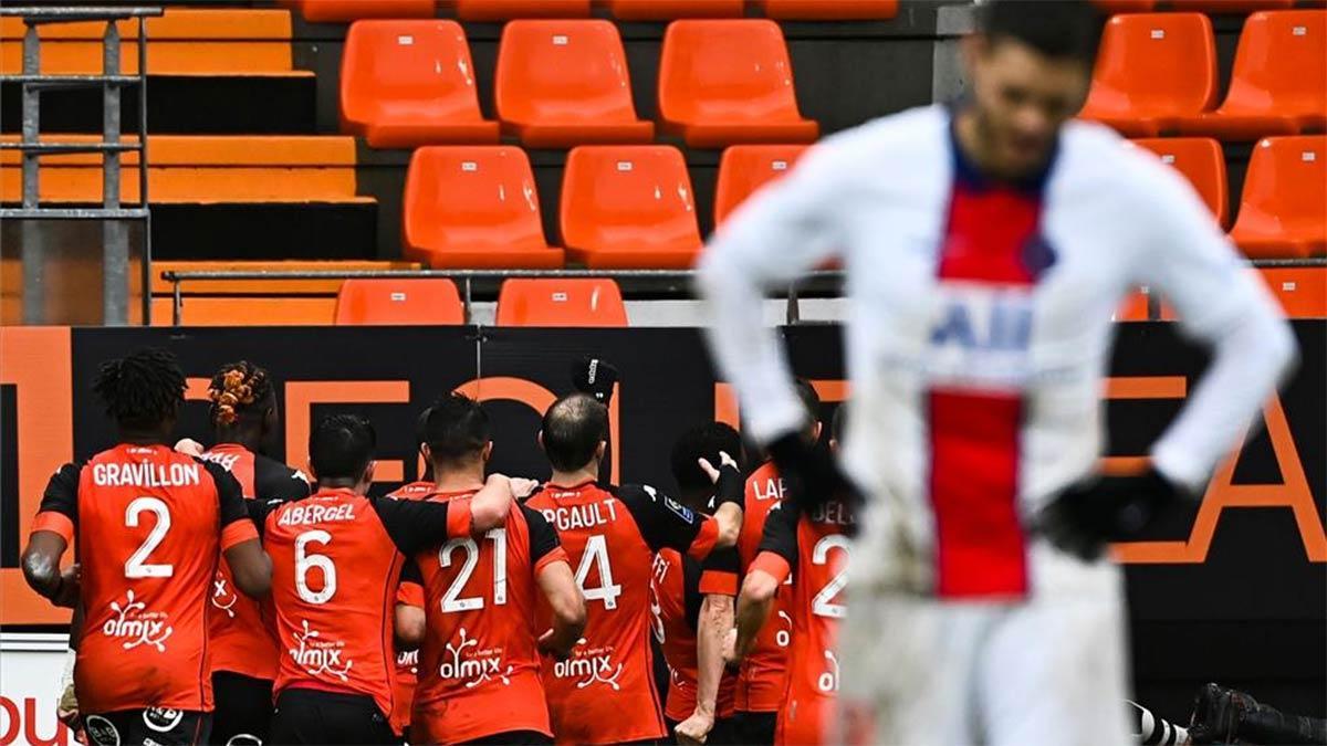 El Lorient le saca los colores al París Saint Germain