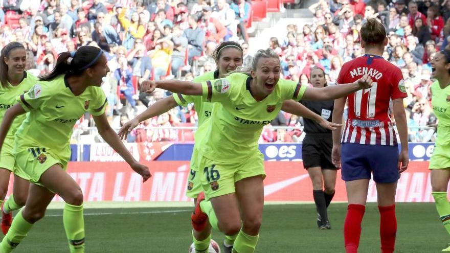 Un Atlético-Barcelona de fútbol femenino.