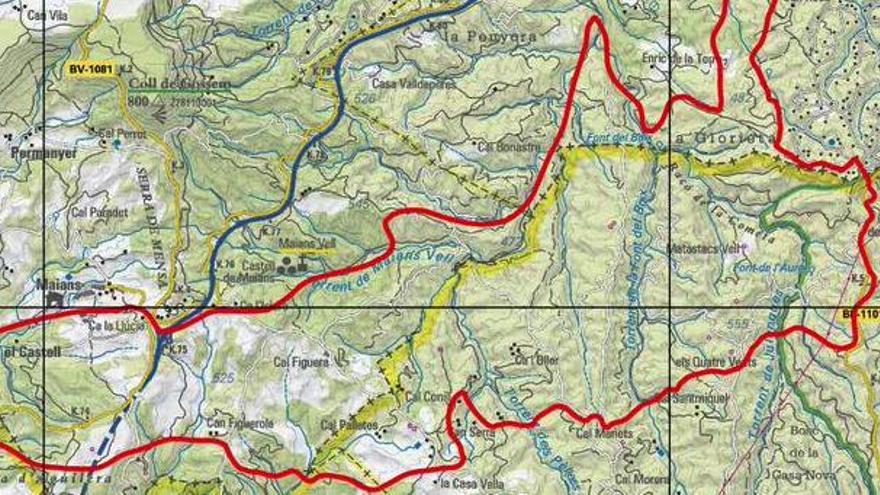 El Bruc i Castellfollit del Boix són els municipis més afectats pel foc