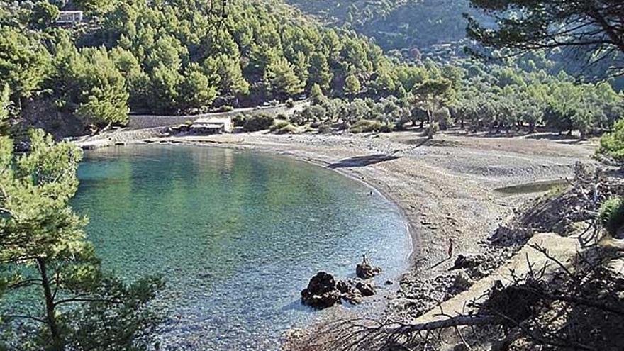 Vista general de Cala Tuent (Escorca), ubicada en uno de los puntos más sensibles de la Tramuntana.