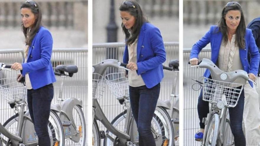 Pippa Middleton recoge una bicicleta