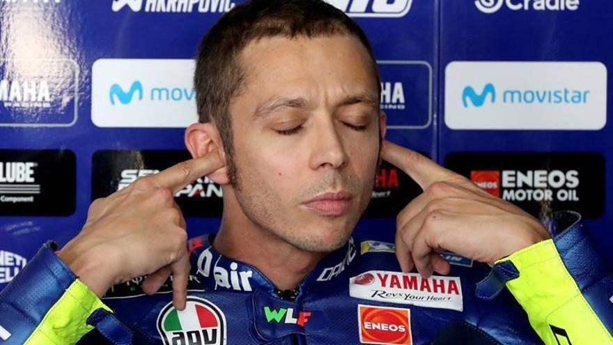 Rossi sólo desea que acabe cuanto antes la carrera de Aragón