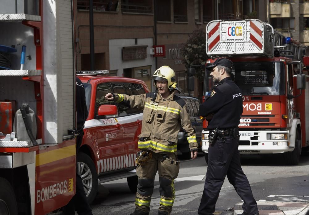 Conato de incendio en Oviedo