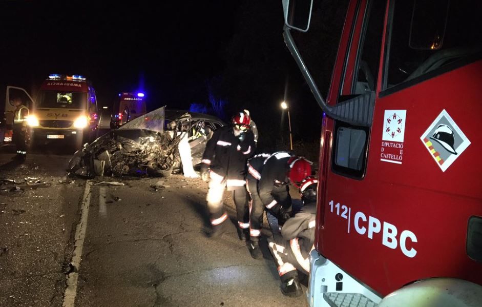 Accidente de tráfico en Culla: Un muerto tras el choque frontal de dos coches