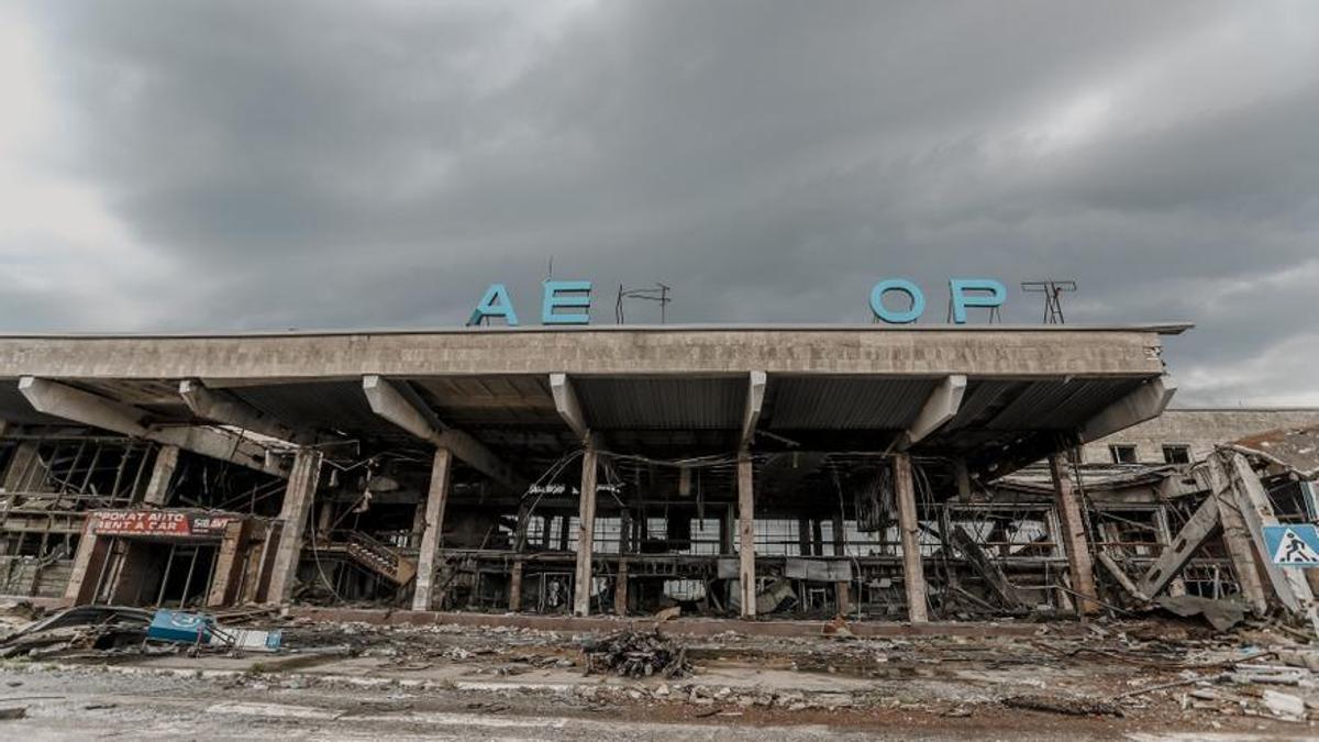 El aeropuerto de Jersón, en Ucrania.