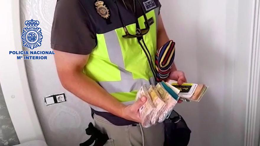 Detenidos en Alicante con más de un kilo de cocaína y 25.000 euros