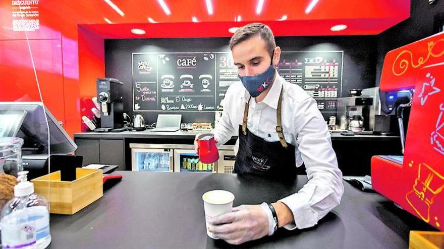 Un café en el banco