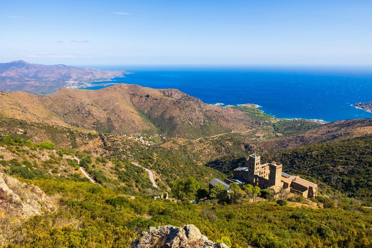 Vista áerea de Sant Pere de Rodes.