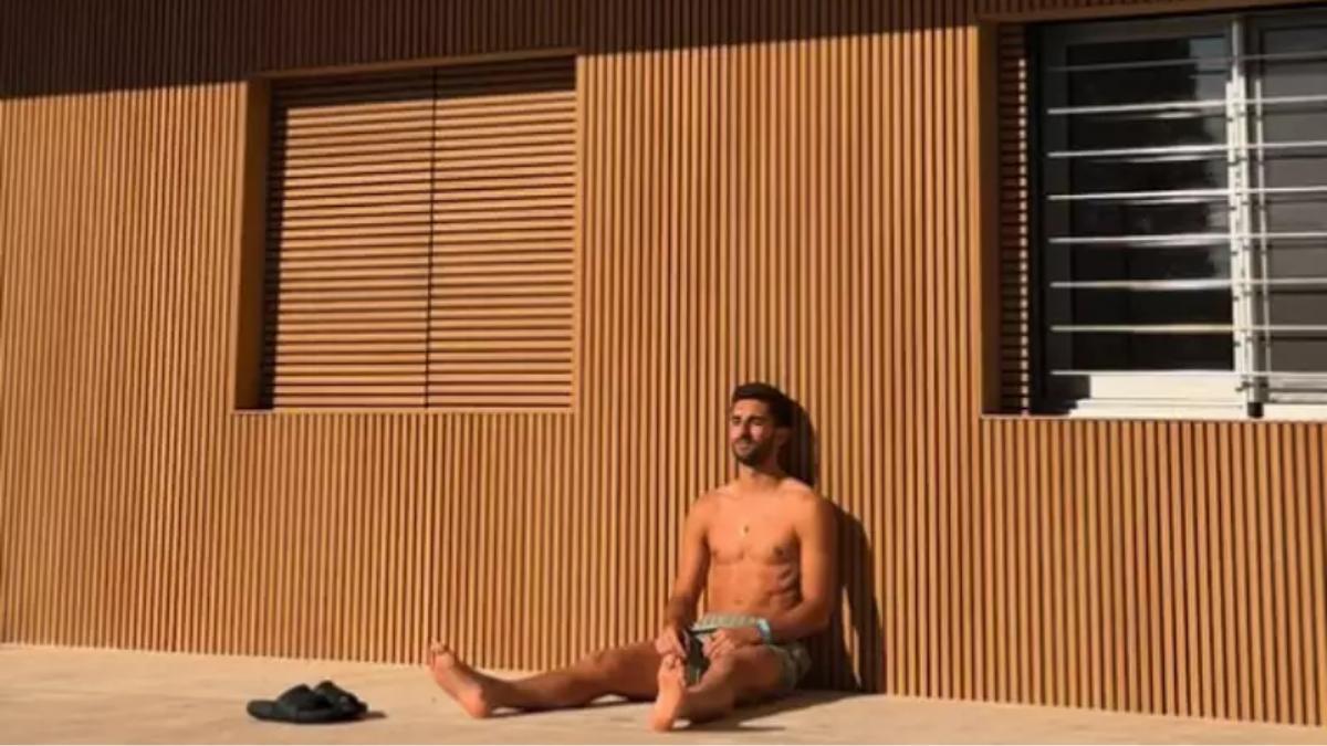 Ferran Torres, en su casa de Gavá