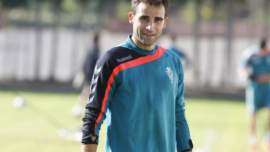 Jaume Sobregrau, en un entrenamiento de esta temporada en Cobatillas.