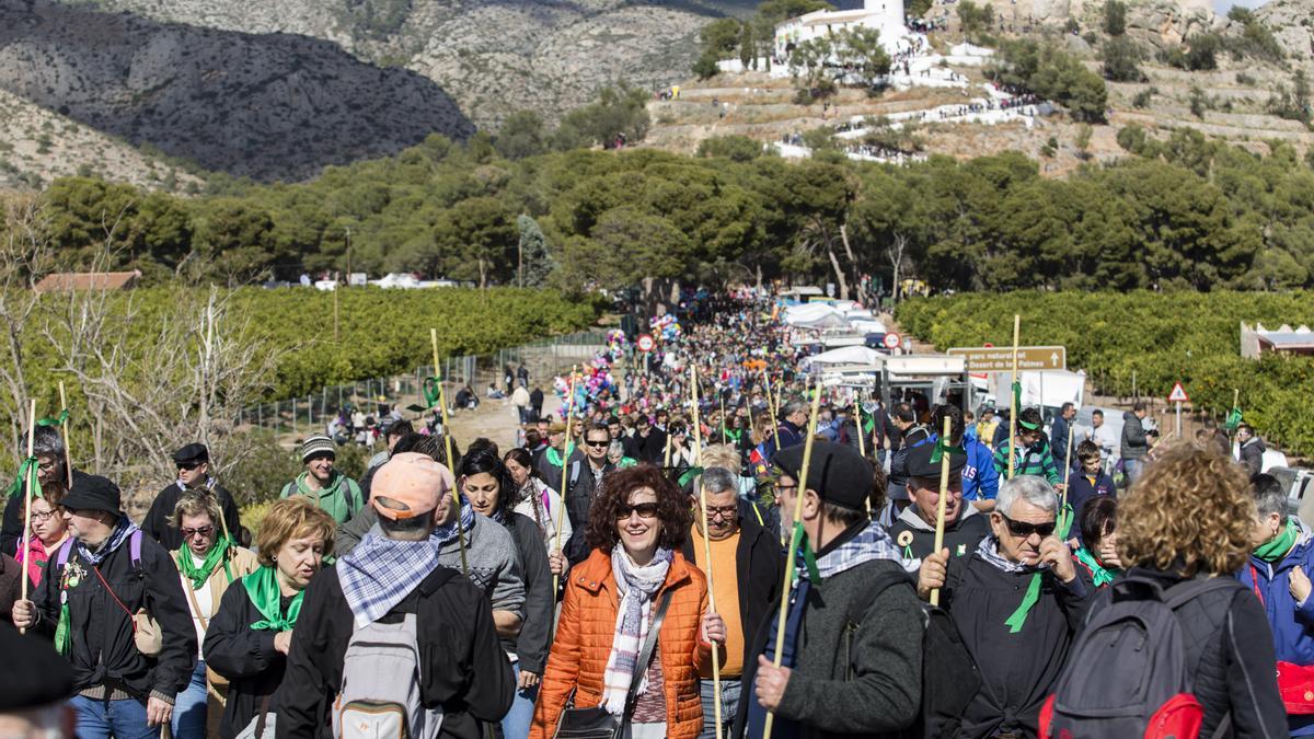 Imagen de la Romeria a la ermita de la Magdalena.