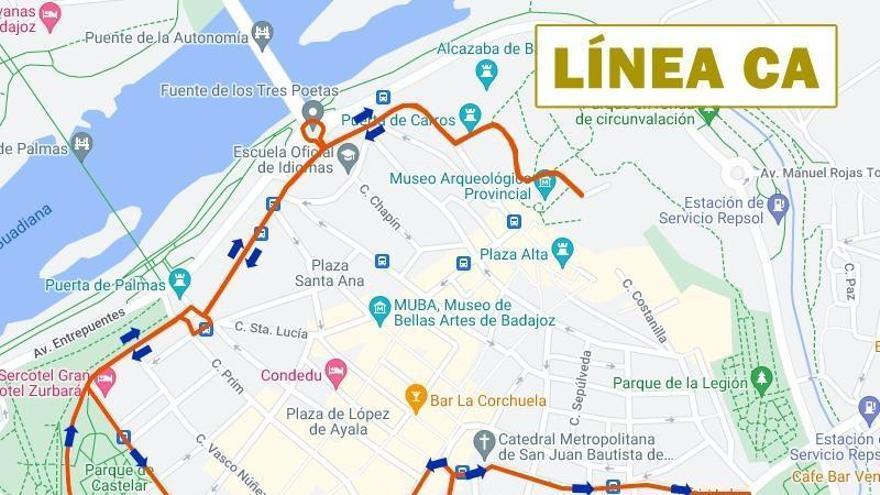 El autobús del Casco Antiguo retoma su recorrido por la plaza de España