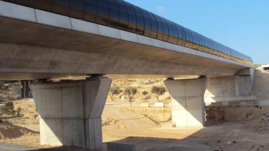 Imagen del viaducto de Barbasena cuyos trabajos acaban de terminar.