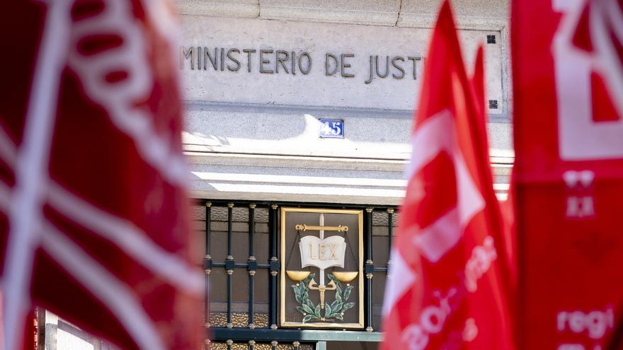 Fachada del Ministerio de Justicia, en Madrid.