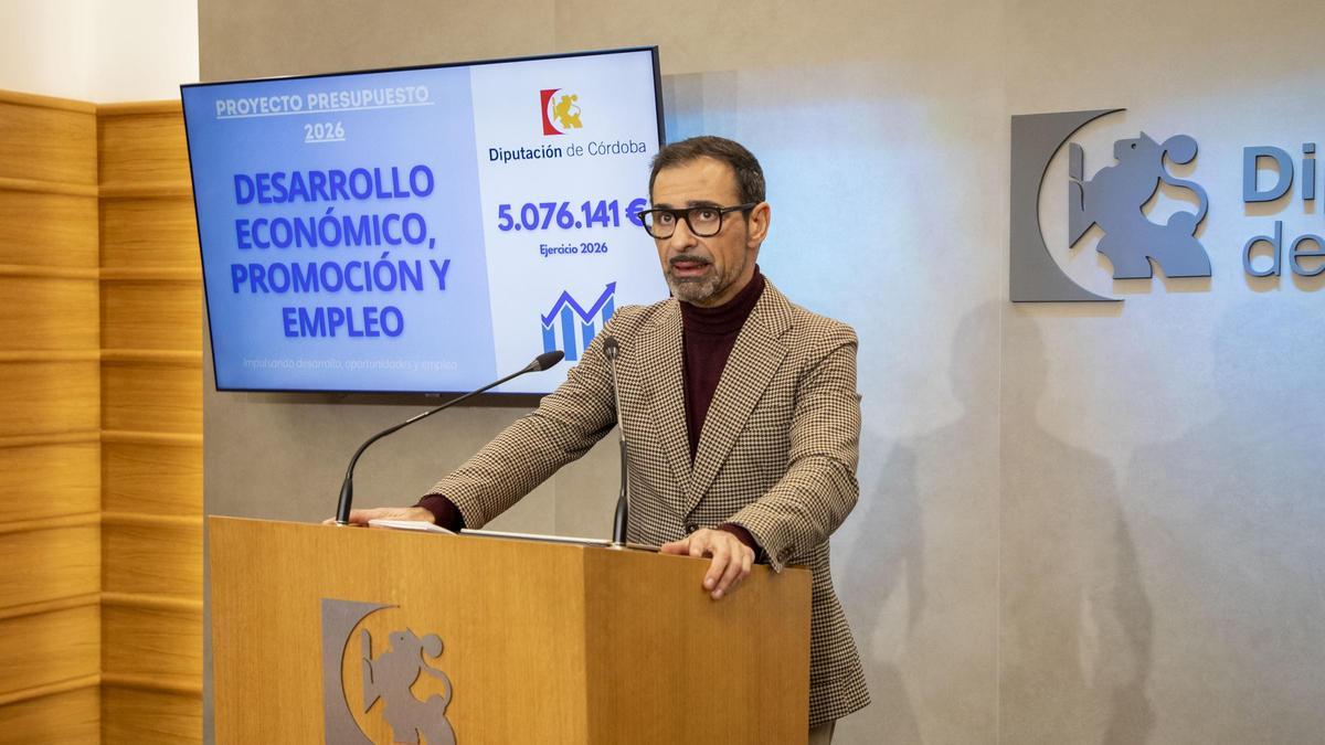 Félix Romero, en la presentación del proyecto de presupuesto de Desarrollo económico, promoción y empleo de 2026.