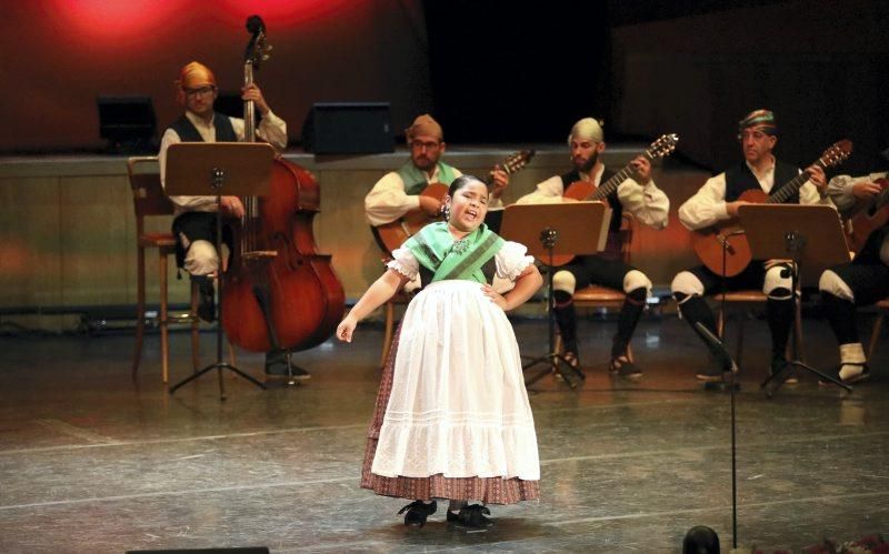 Certamen infantil de jota aragonesa en el Auditorio de Zaragoza