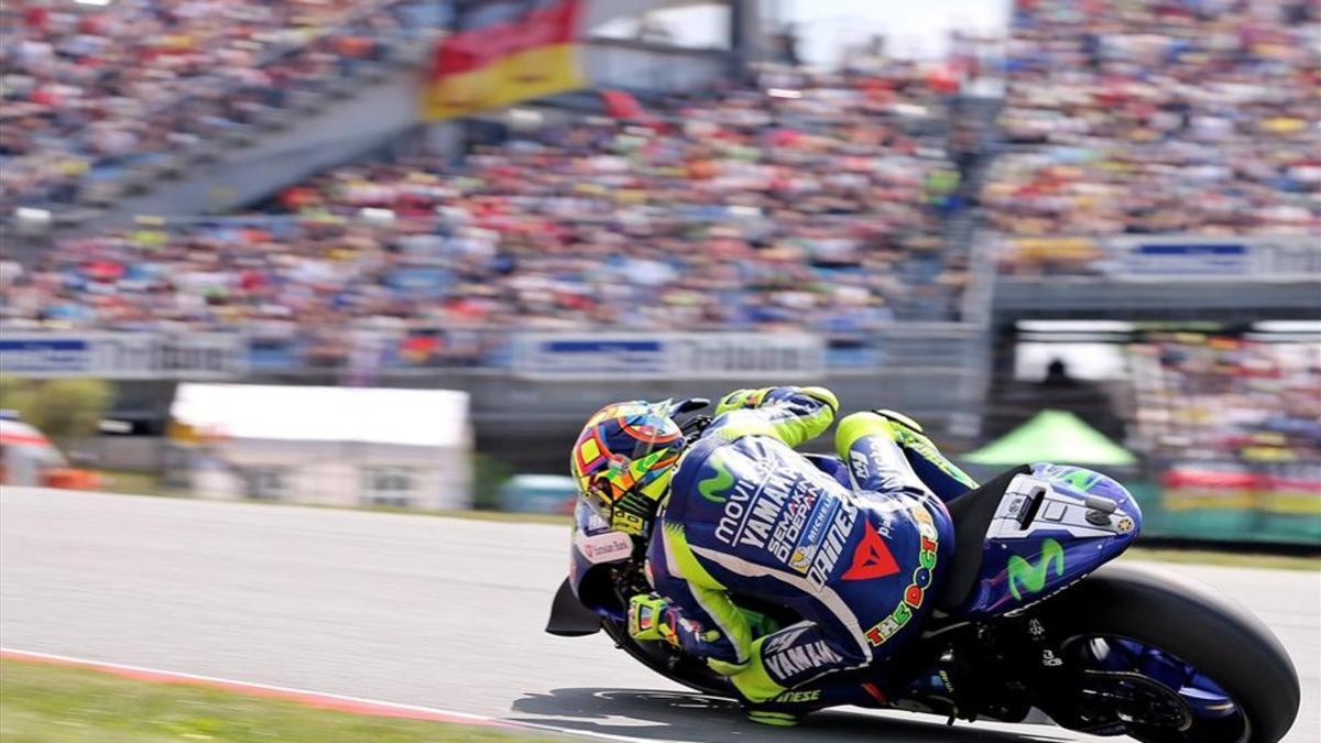 Rossi, en la última edición del GP de Alemania