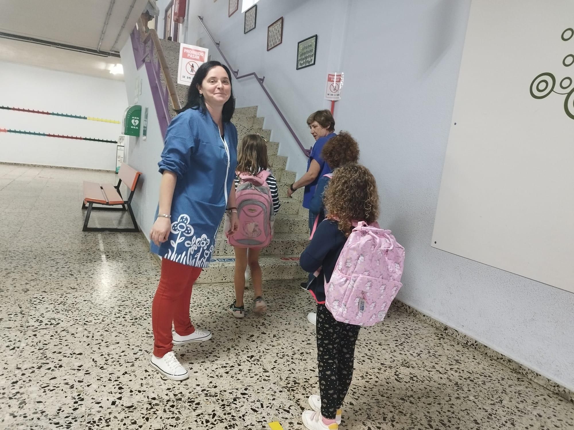 Alumnos del Colegio 'El Bosquín' en El Entrego