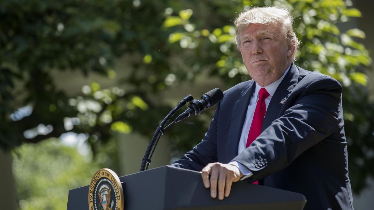 Donald Trump en la Rosaleda de la Casa Blanca, en una imagen de archivo.