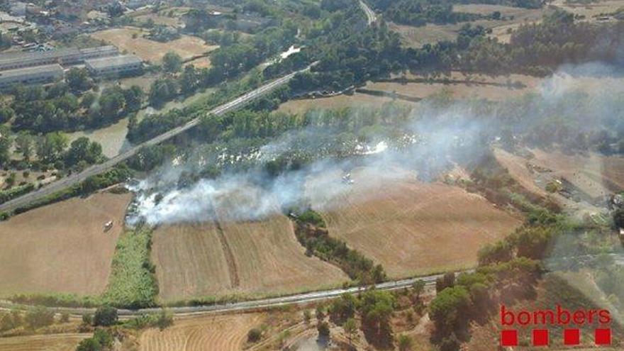 Un incendi agrícola crema més d&#039;una hectàrea a Castellgalí