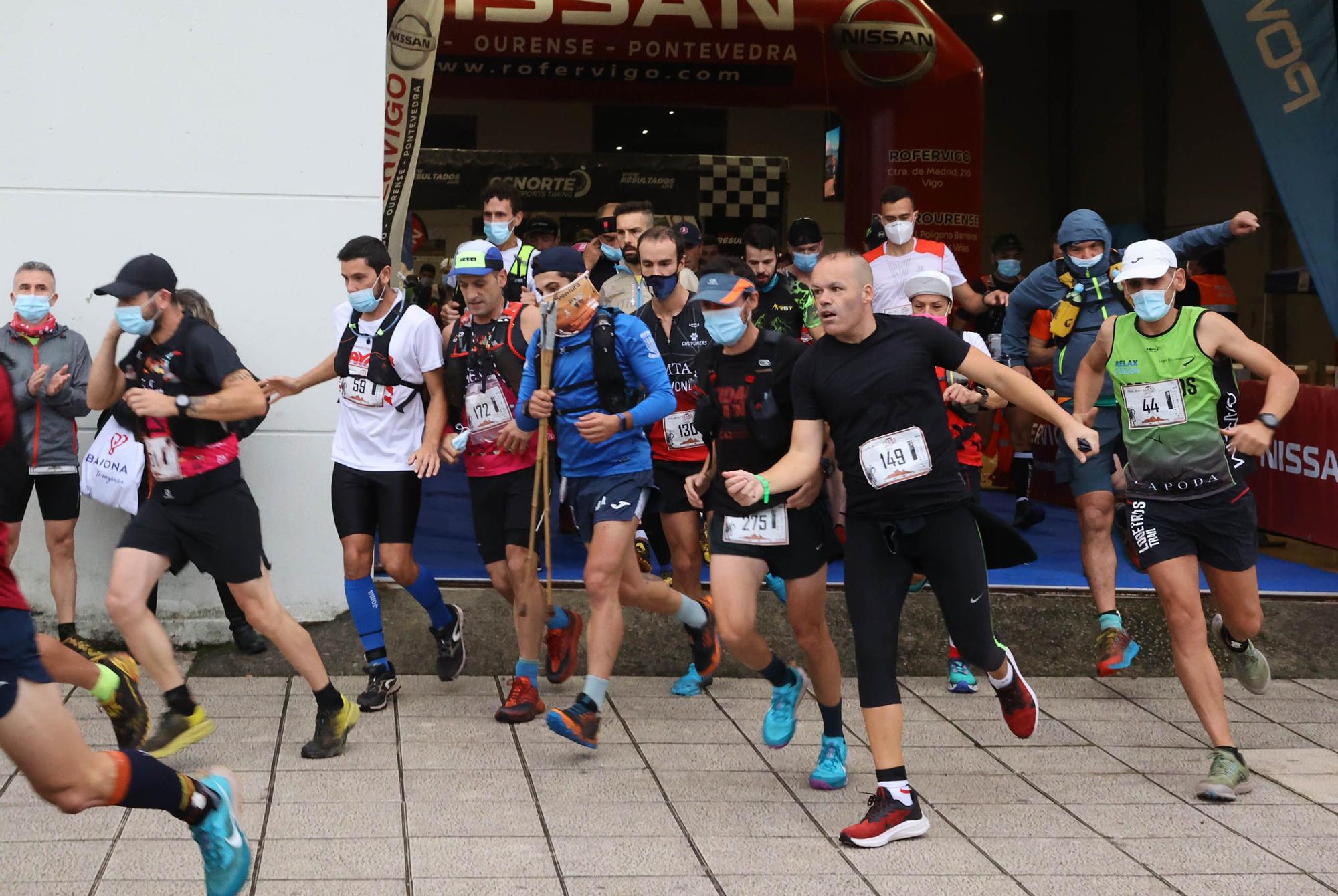 Correr contra viento, lluvia y montaña en A Groba