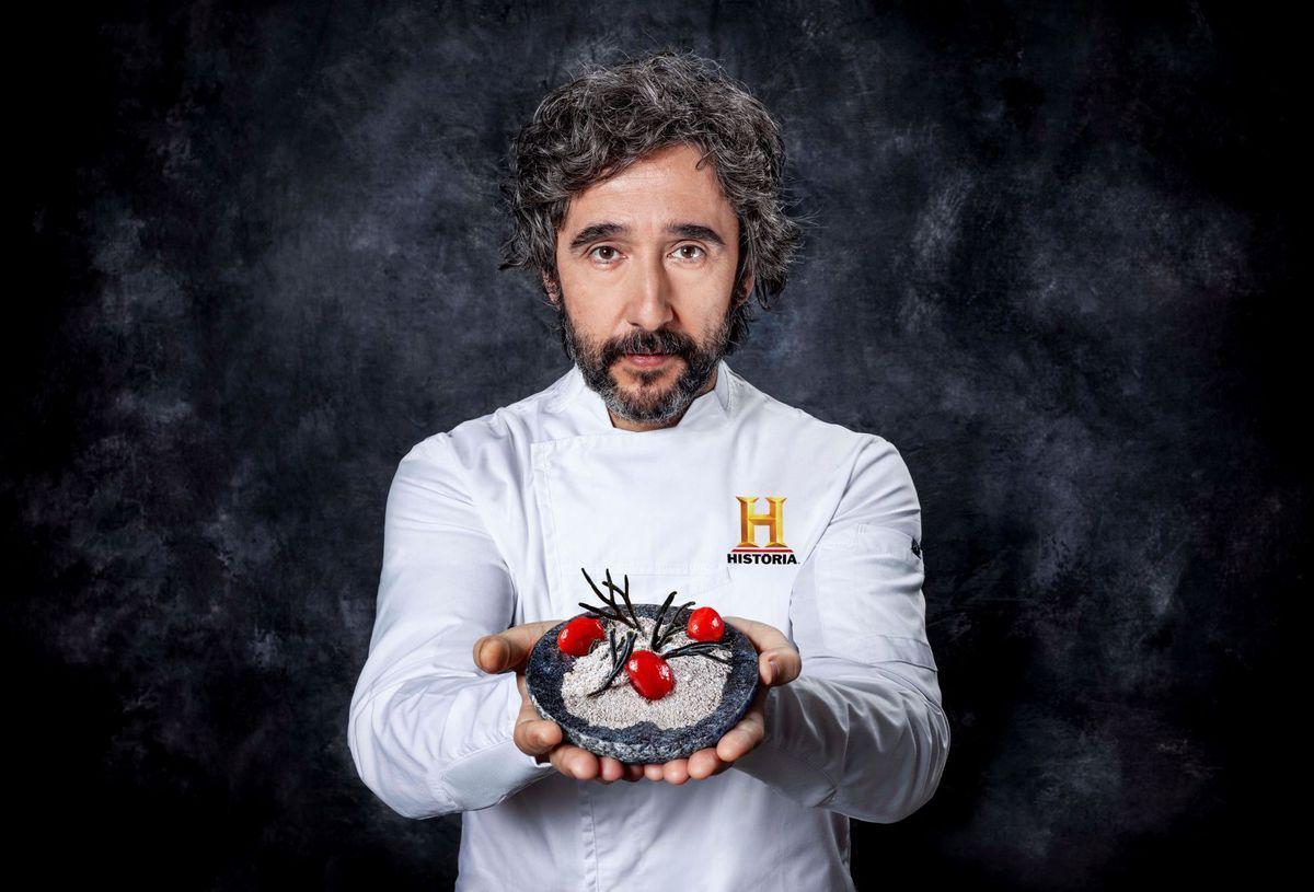 Diego Guerrero, chef de DStage, en una imagen promocional del Canal Historia. 