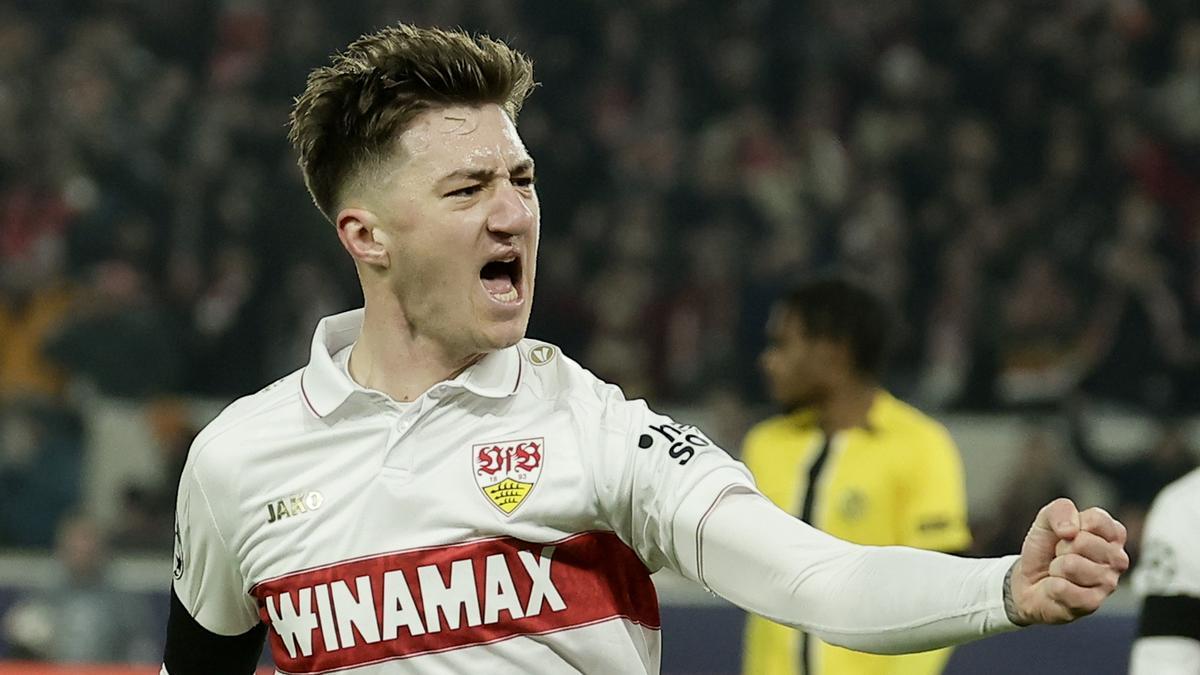 Stuttgart - Young Boys: El gol de Stiller