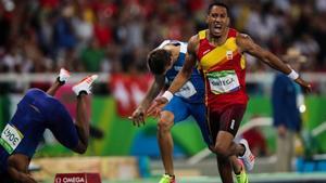 Orlando Ortega entra segundo en la final de 110 vallas.