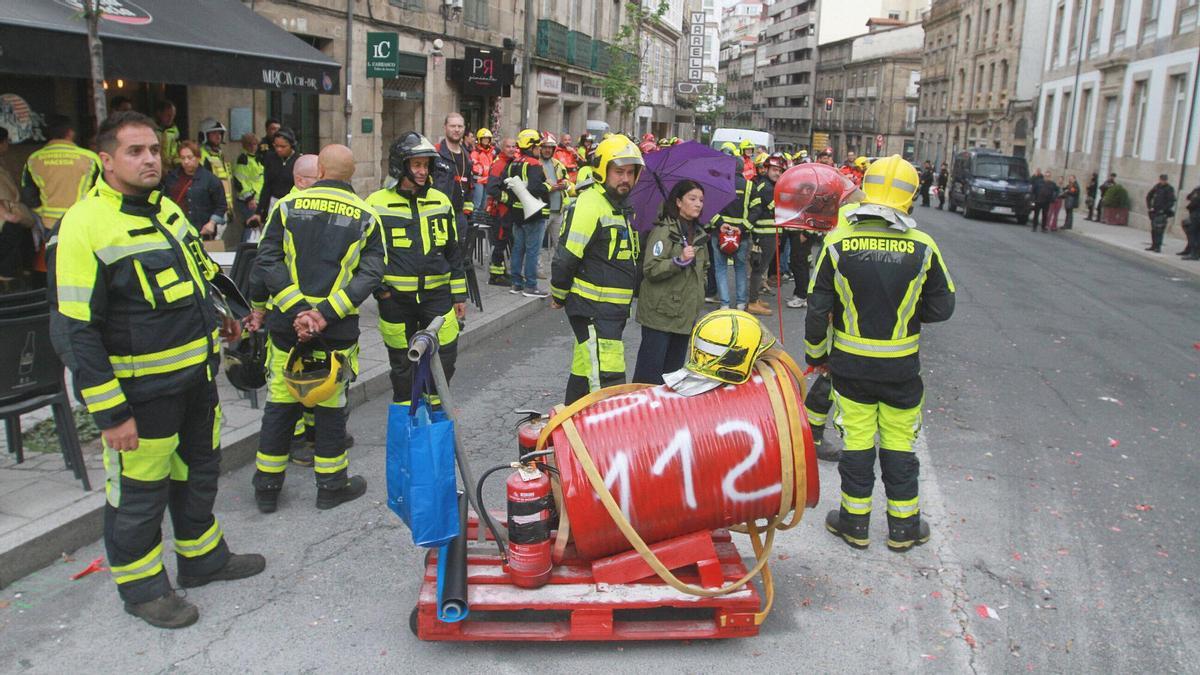 Bomberos Ges de Ourense piden «cambios estructurales» en el modelo de emergencias.