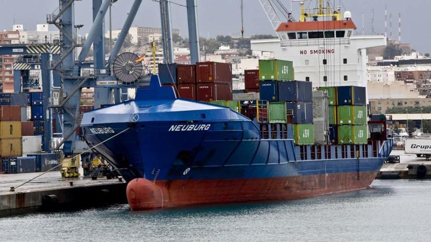 La terminal de contenedores del Puerto de Alicante.