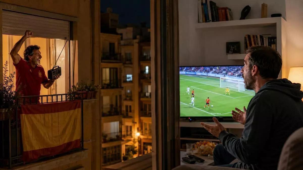 Probablement t'ha passat: estàs veient el partit d'Espanya i sents celebrar el gol als teus veïns abans de veure'l en la teva tele