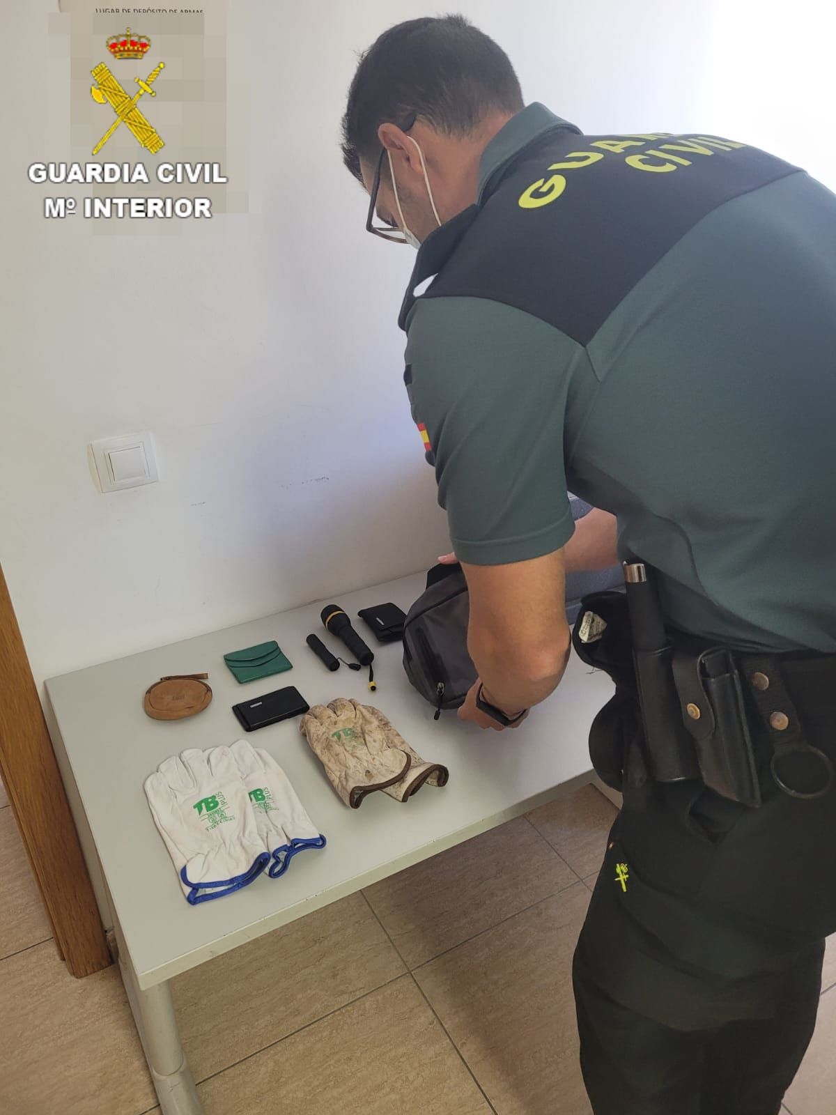 Objetos recuperados por la Guardia Civil en Fuerteventura.