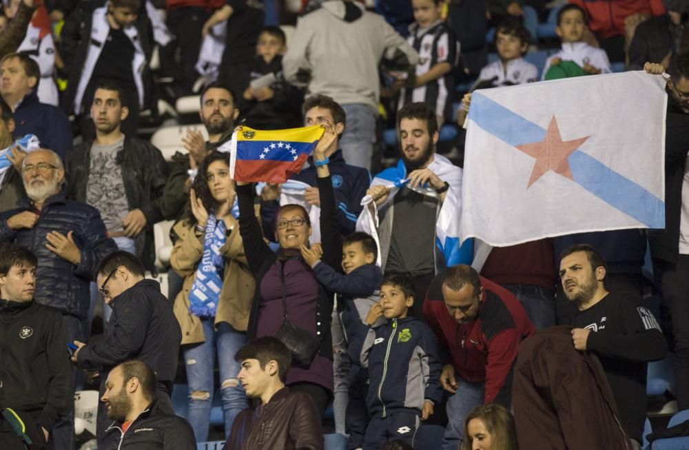 Gran ambiente en el Galicia-Venezuela de Riazor