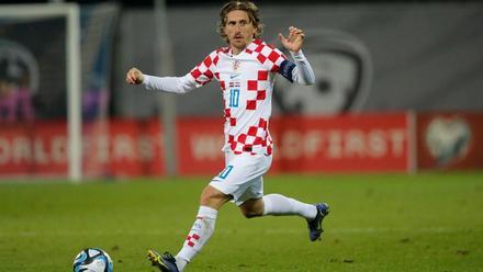 Modric, en una imagen de archivo con Croacia