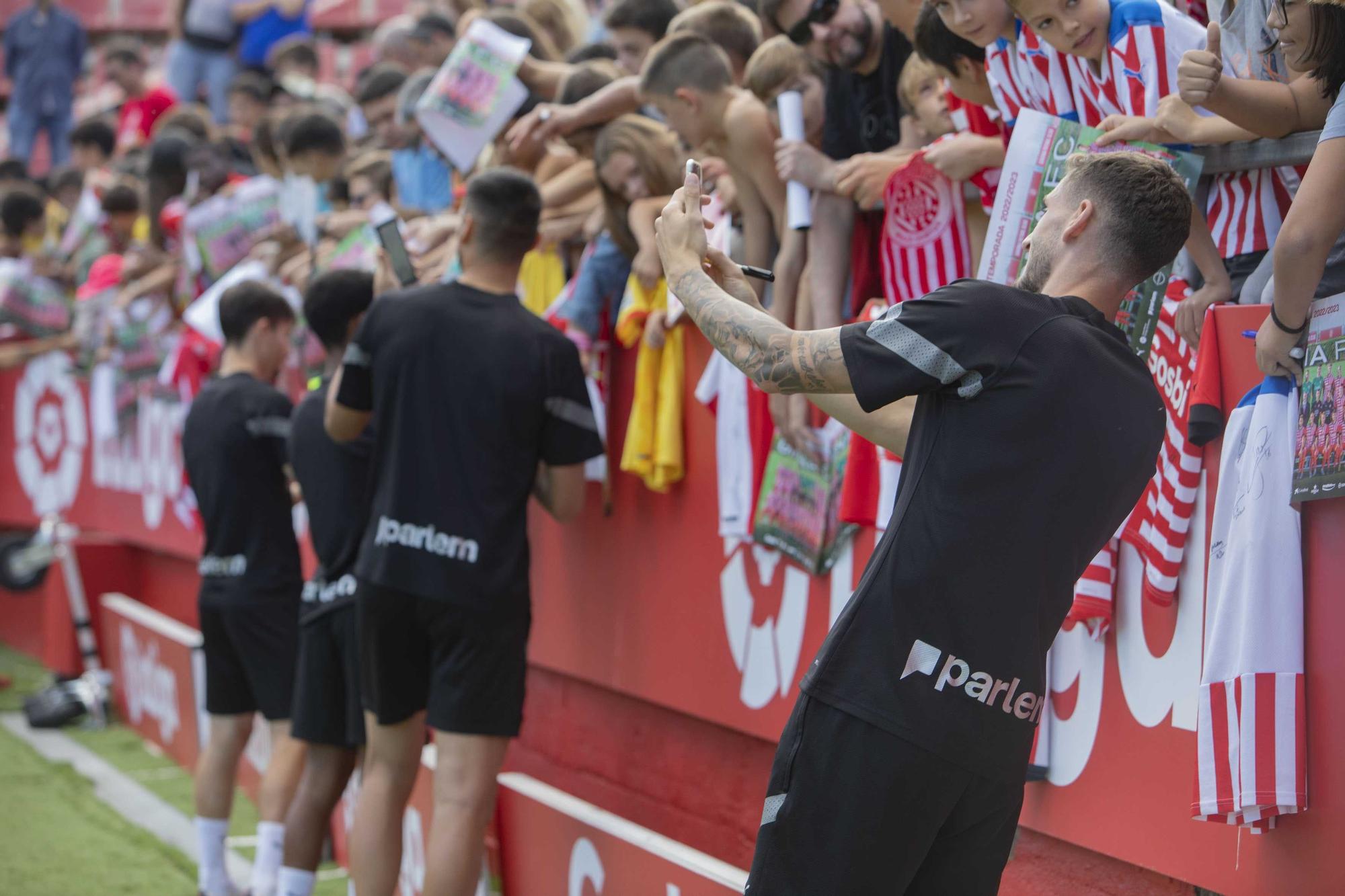 Entrenament obert del Girona FC a Montilivi per les Fires de Girona