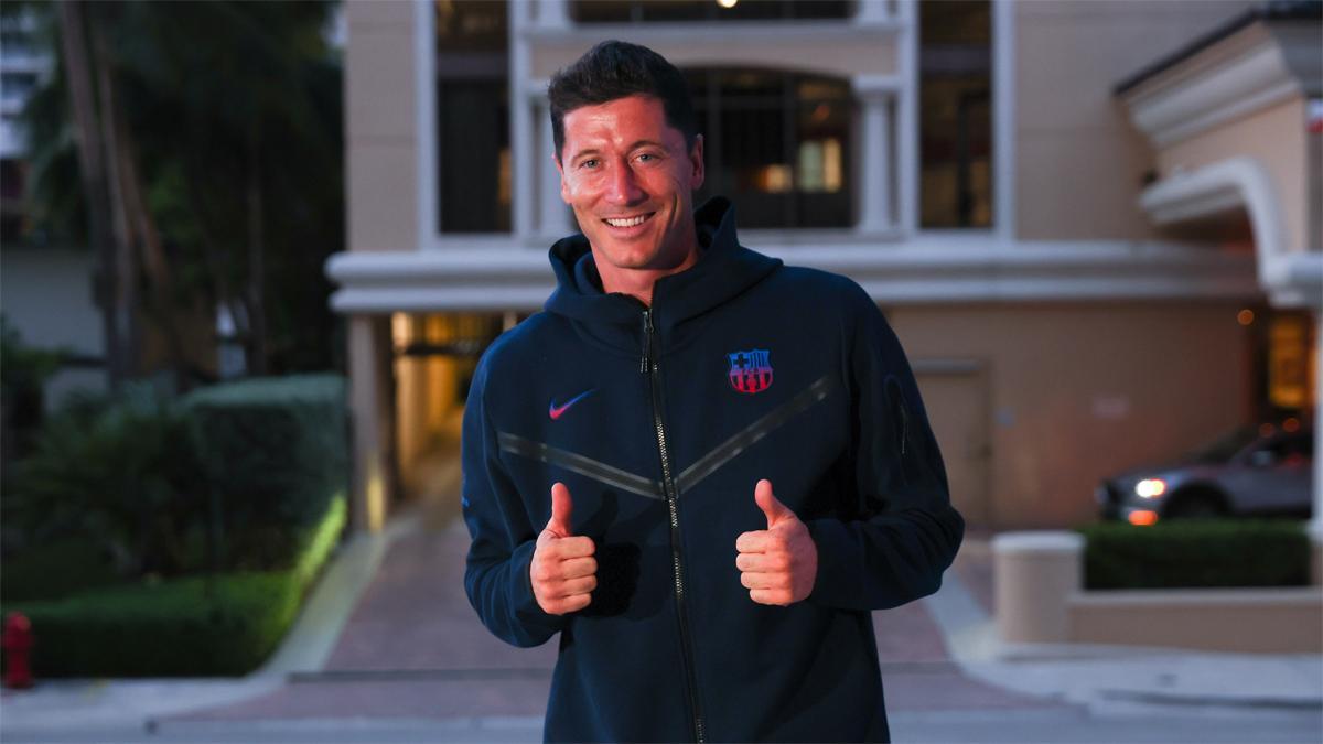 Lewandowski fue presentado el año pasado en Miami