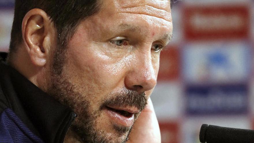 Diego Simeone, ayer.