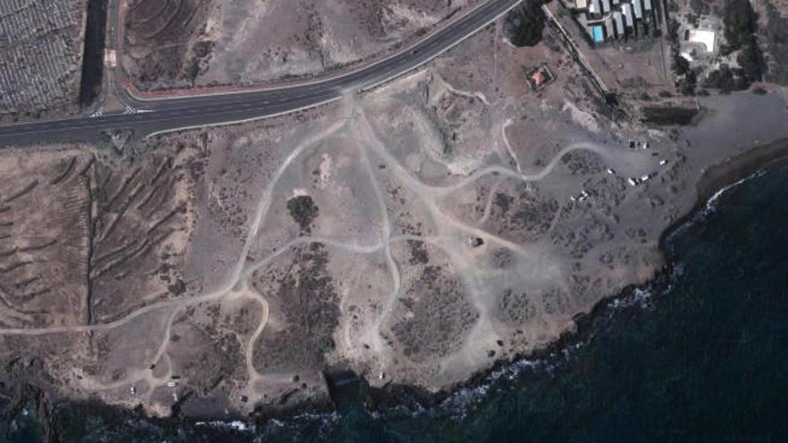 Punta del Levitero, en la costa de Granadilla de Abona, cerca de Los Abrigos.