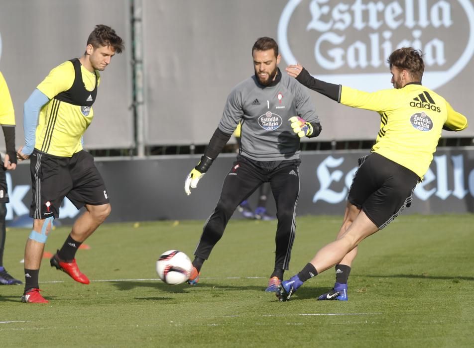 Entrenamiento del Celta en A Madroa