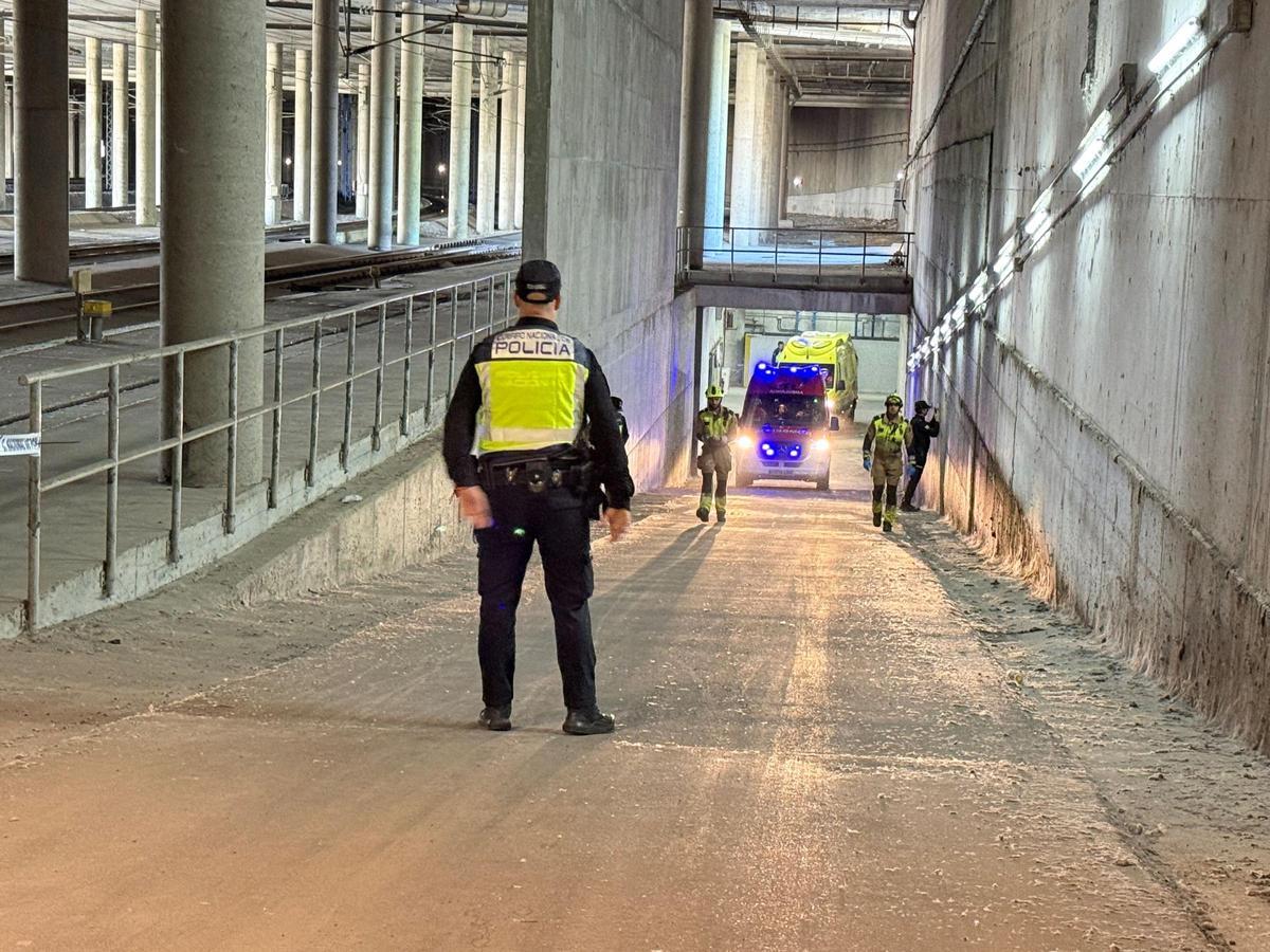 El simulacro ferroviario en la estación Delicias, en imágenes