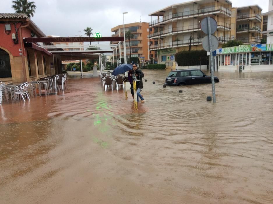 Temporal lluvias: más de 300 desalojados en Xàbia