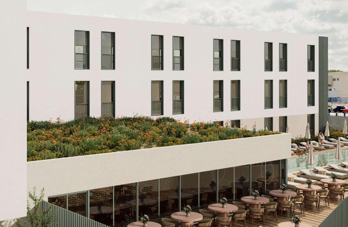 El hotel tendrá terraza y piscina.