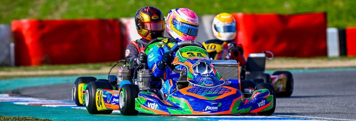 Alba Cueva, en su kart, el pasado fin de semana,durante en el Campeonato de España de Málaga. | JUANJO AVIÑÓ