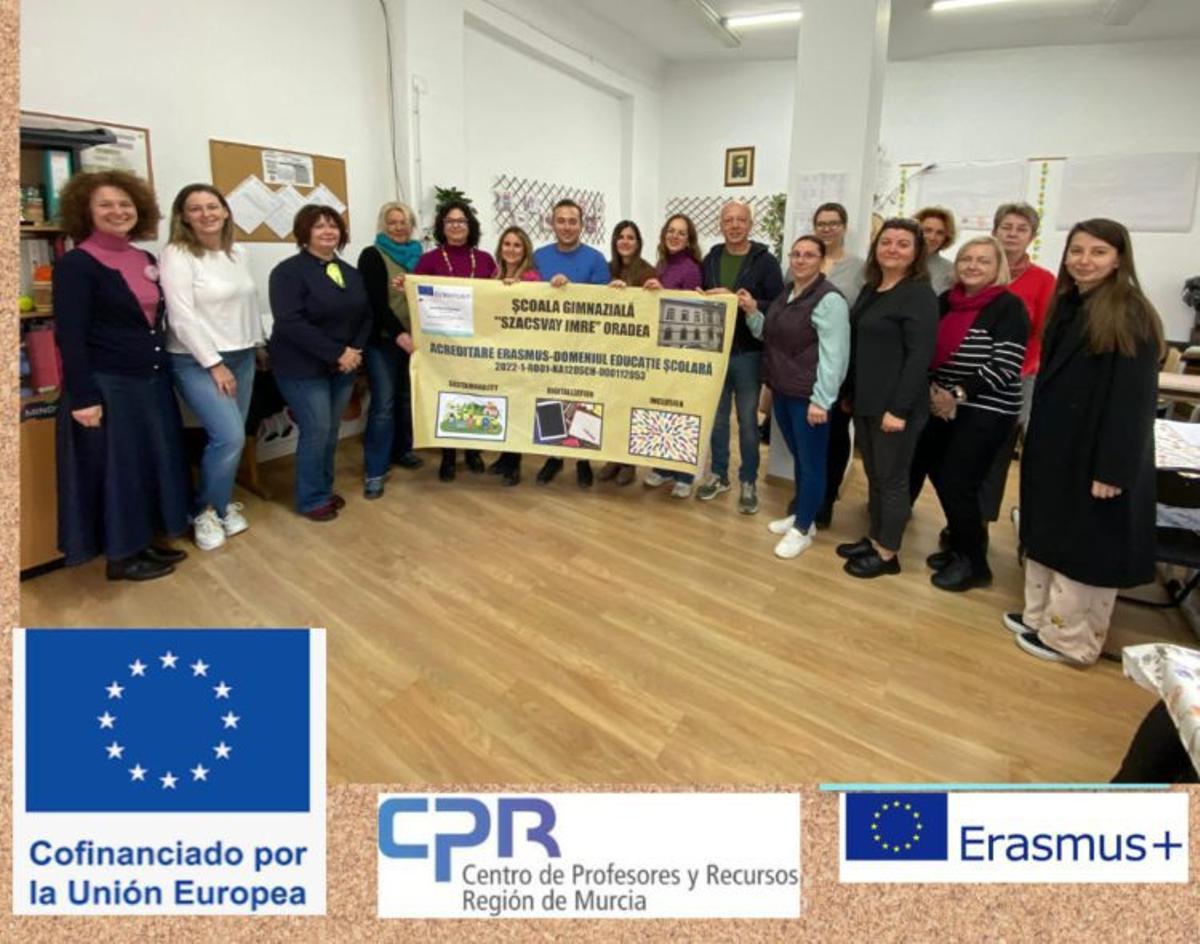 Foto de grupo de la movilidad ‘jobshadowing’ en Rumanía.